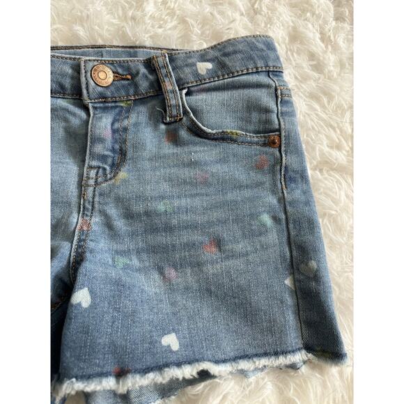 Cat & Jack Girls Sz. 6/6x Heart Design “ Short” Jean Shorts. Cute - Picture 6 of 8